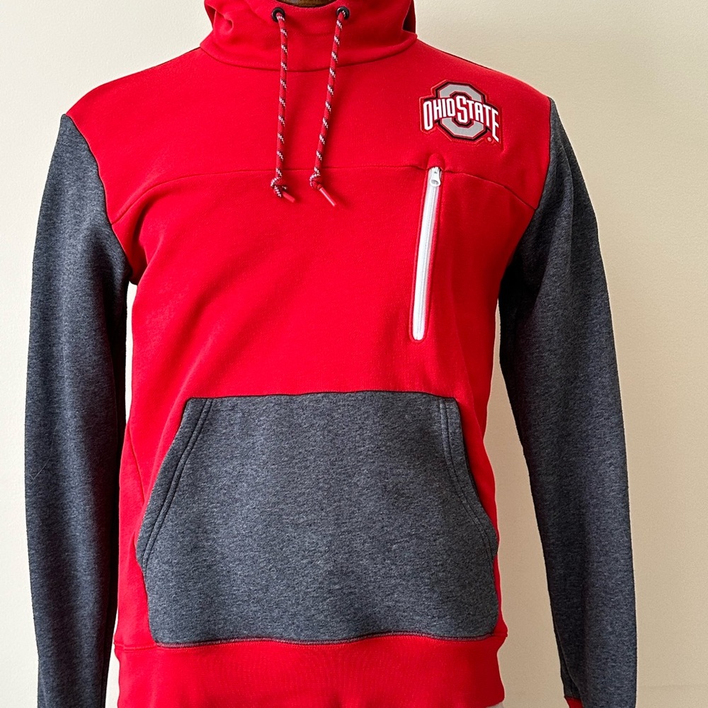 OHIO STATE BUCKEYES NIKE HOODED SWEATSHIRT SIZE MEDIUM
